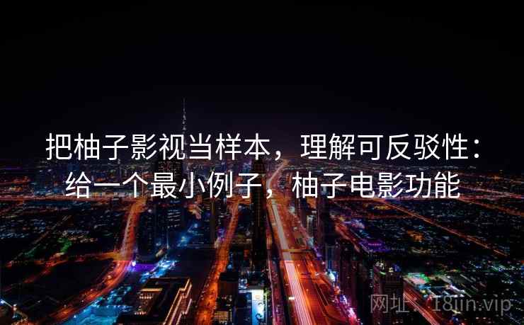 把柚子影视当样本，理解可反驳性：给一个最小例子，柚子电影功能